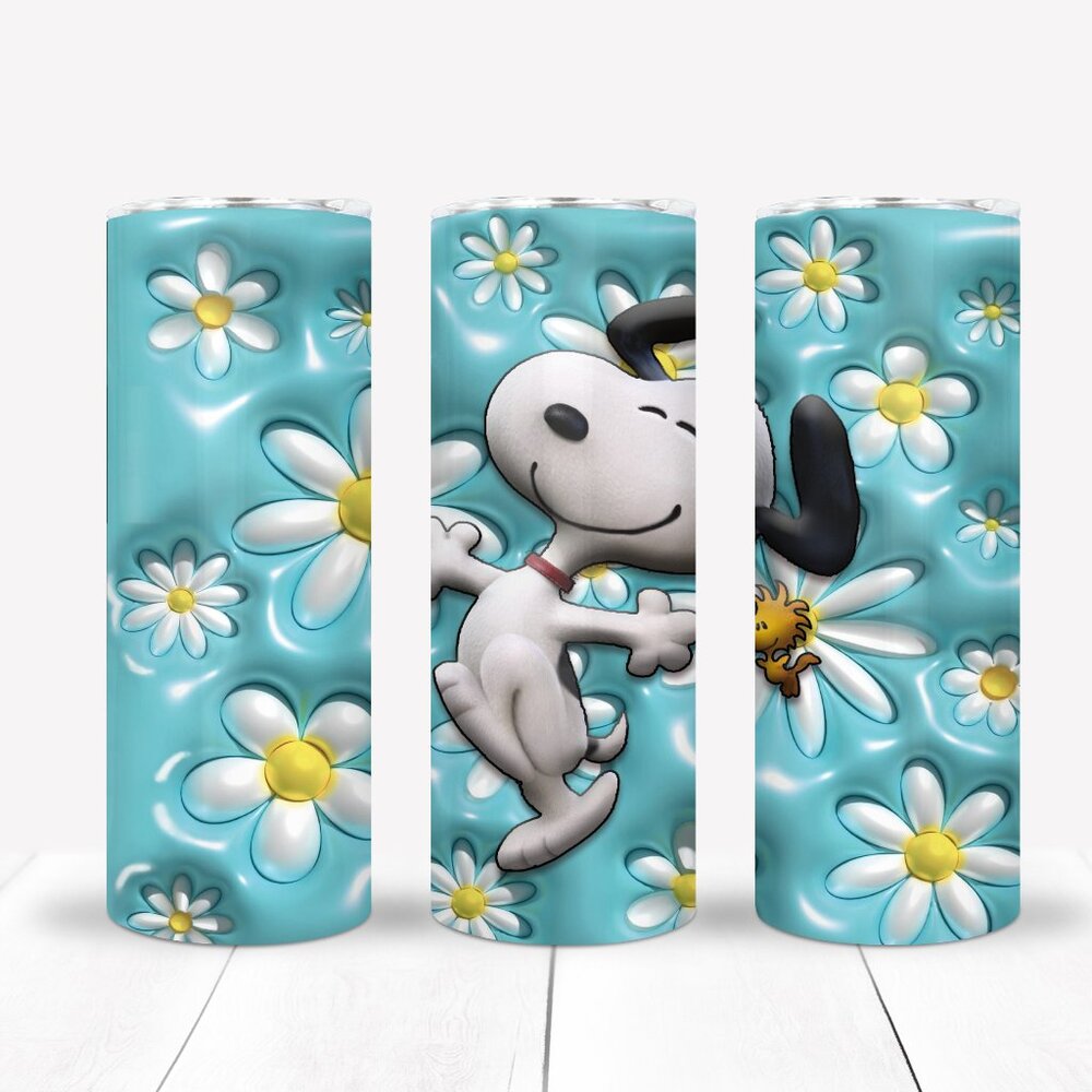 Snoopy 20oz Tumbler, Kids Cup, Girls Gift, Birthdays, Christmas, 3D Image
